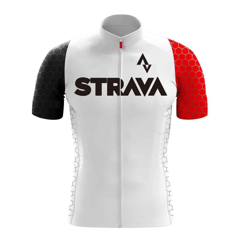 

2022 Strava New Men Cycling Jersey Summer Cycling Short Sleeves MTB Bike Cycling Clothing Camisa Maillot Ciclismo Masculina Kit