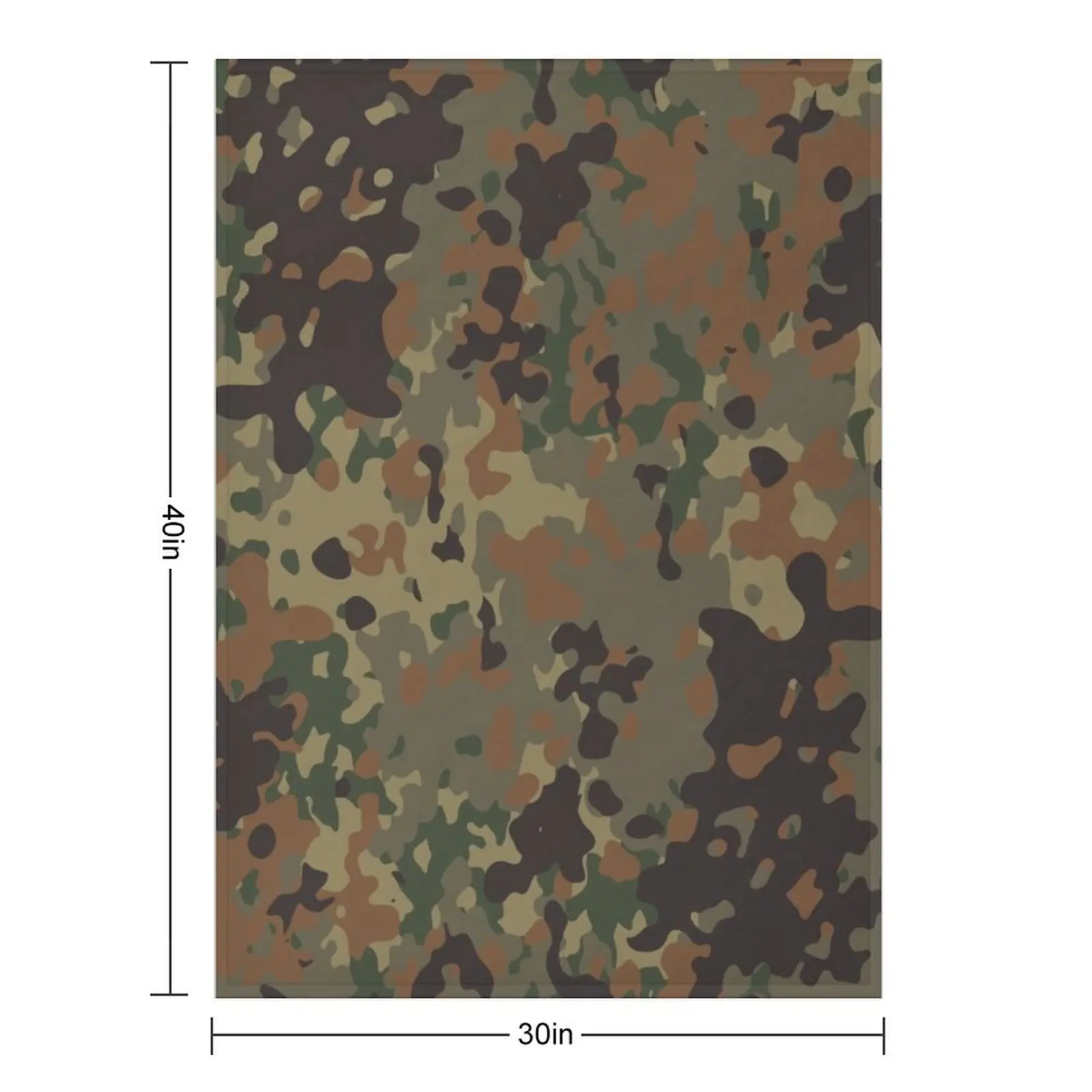 Фото Плед с камуфляжным рисунком Flecktarn, декоративный, утяжеленный, роскошный, мягкий, большой плед №2