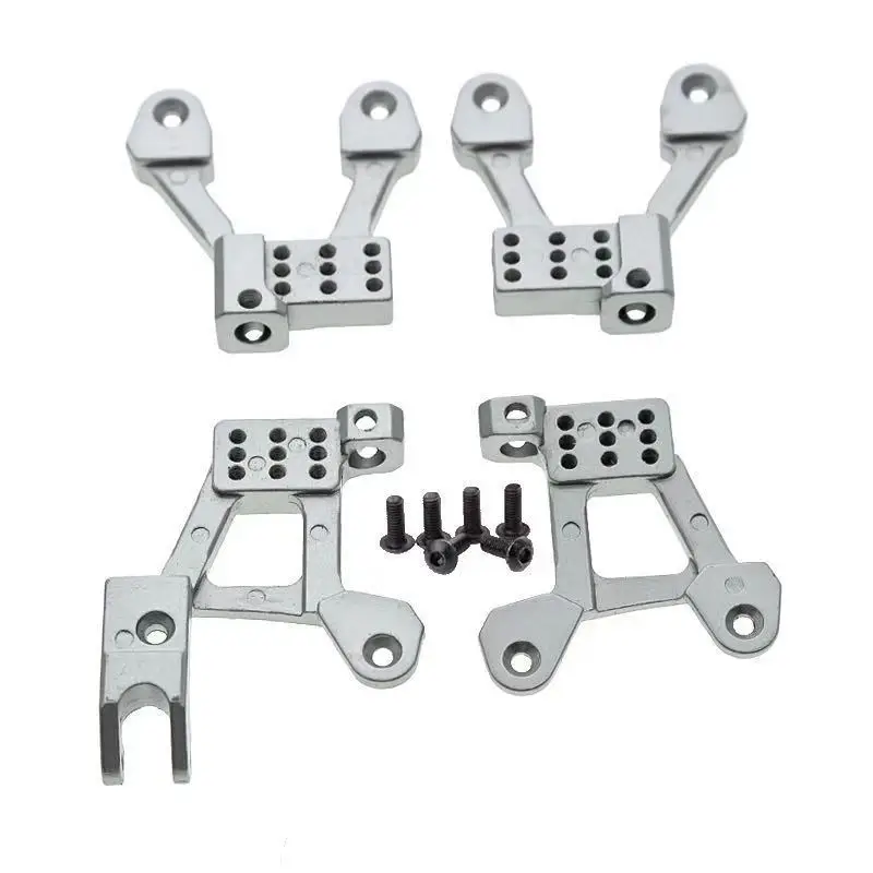 

4PCS Metal Front & Rear Shock Damper Towers Mount Hoops for Axial SCX10 II 90046 90047 1/10 RC Crawler Upgrade Parts,2