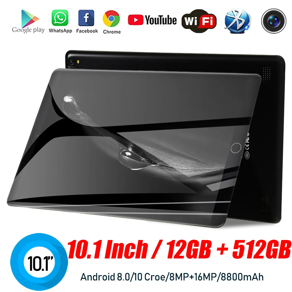 

Портативный планшет Google Play, 12 Гб, 512 ГБ, Android, 4g Lte Wps