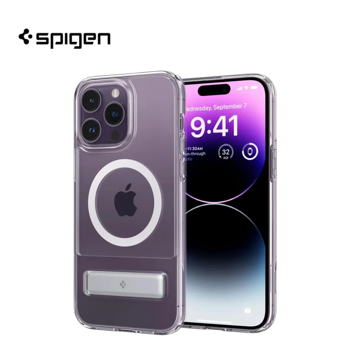 Spigen Slim Armor Essential S (MagFit) For IPhone 12 13 14 Pro Max Portable Stand Charging With Magnetic Suction Cover For14Plus