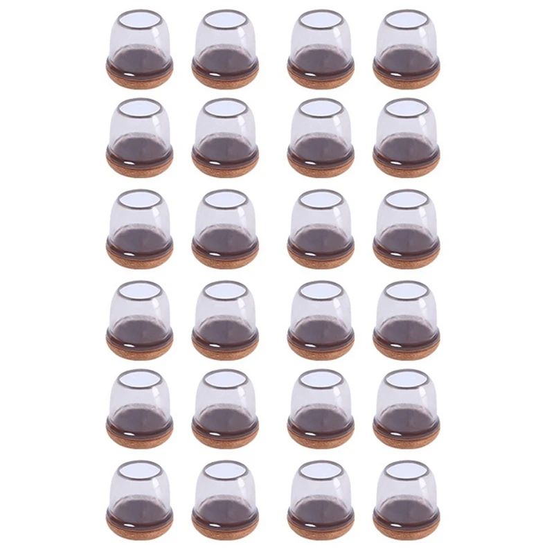 

24Pcs Table Chair Leg Protector Covers Non Slip Round TPE Wood Floor Furniture Protectors Bottom Cover Feet Pads Caps