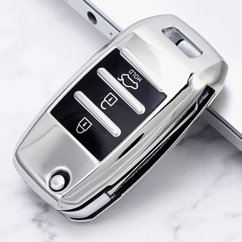 

TPU Car Flip Key Cover Case Shell Fob for KIA Sid Rio Soul Sportage Ceed Sorento Cerato K2 K3 K4 K5 Key Protector Accessories