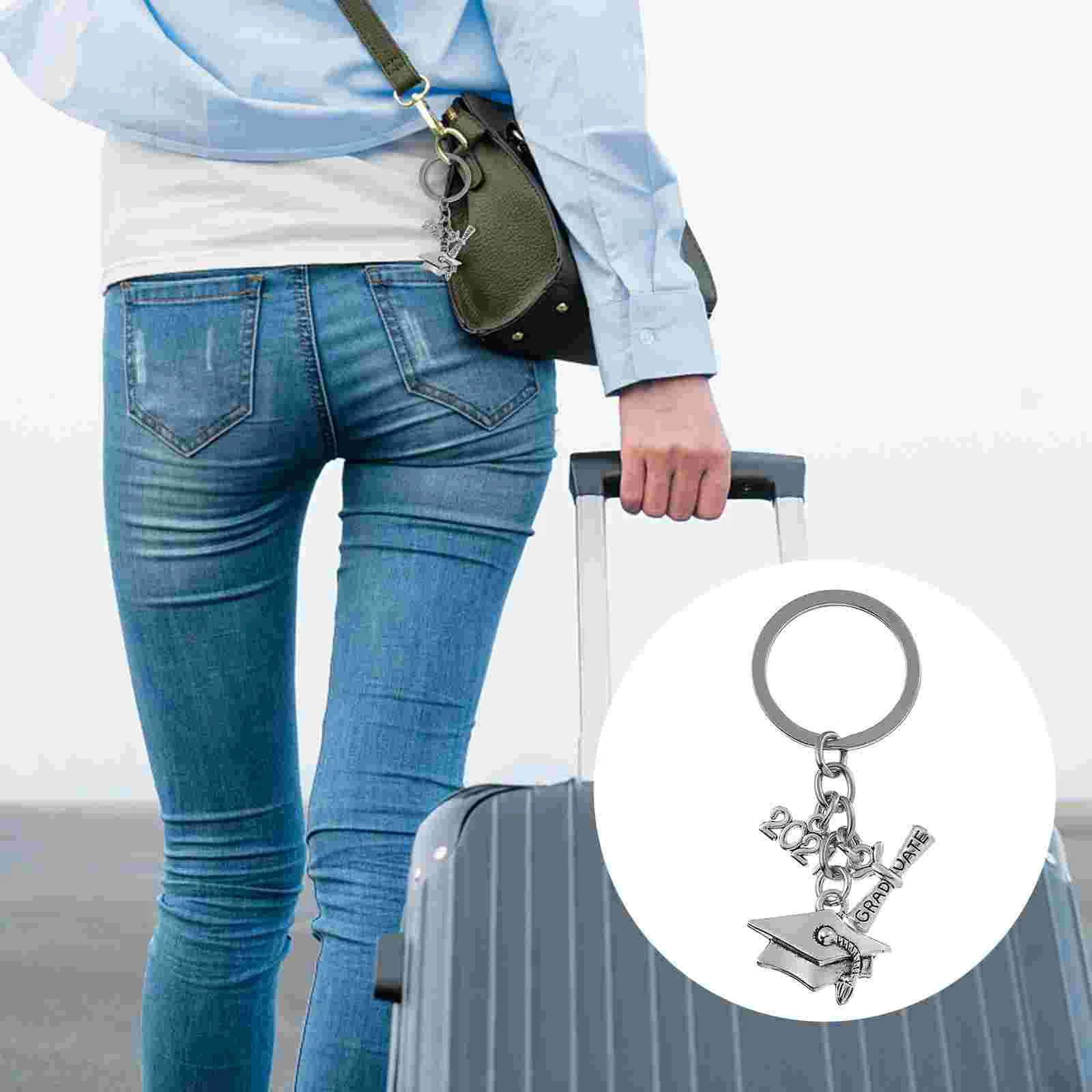

1pc Decorative Keychain Graduation Gift Key Pendant Keyring Bag Ornament