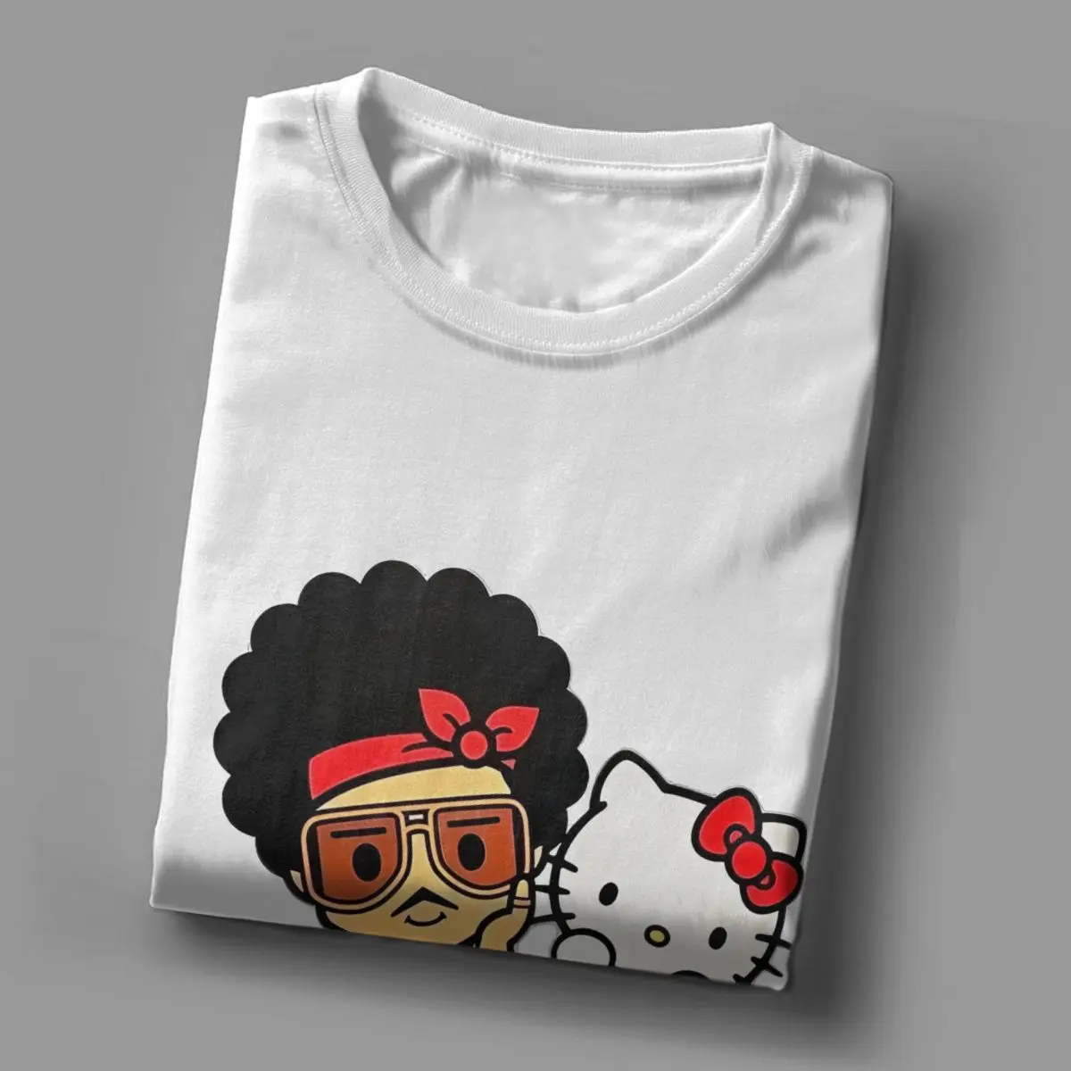 Футболка Bruno Mars Hello Kitty 2025 пляжная классическая футболка Y2K популярная