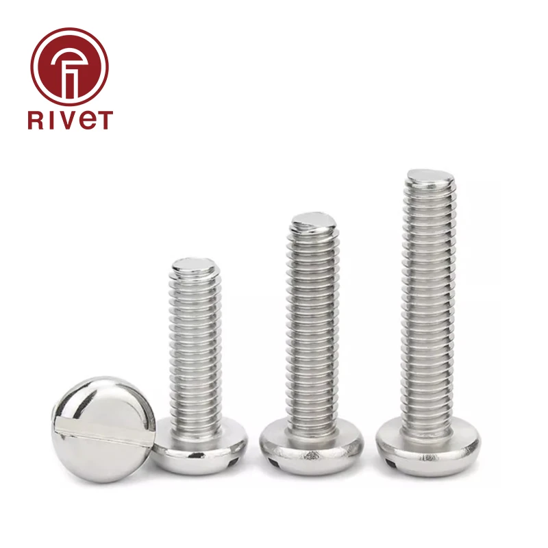 

50/100/200 шт. M1.6M2 M2.5 M3 M4 DIN85 GB67 Винты с прорезями из нержавеющей стали 304 Винт с прорезями для обработки канавок
