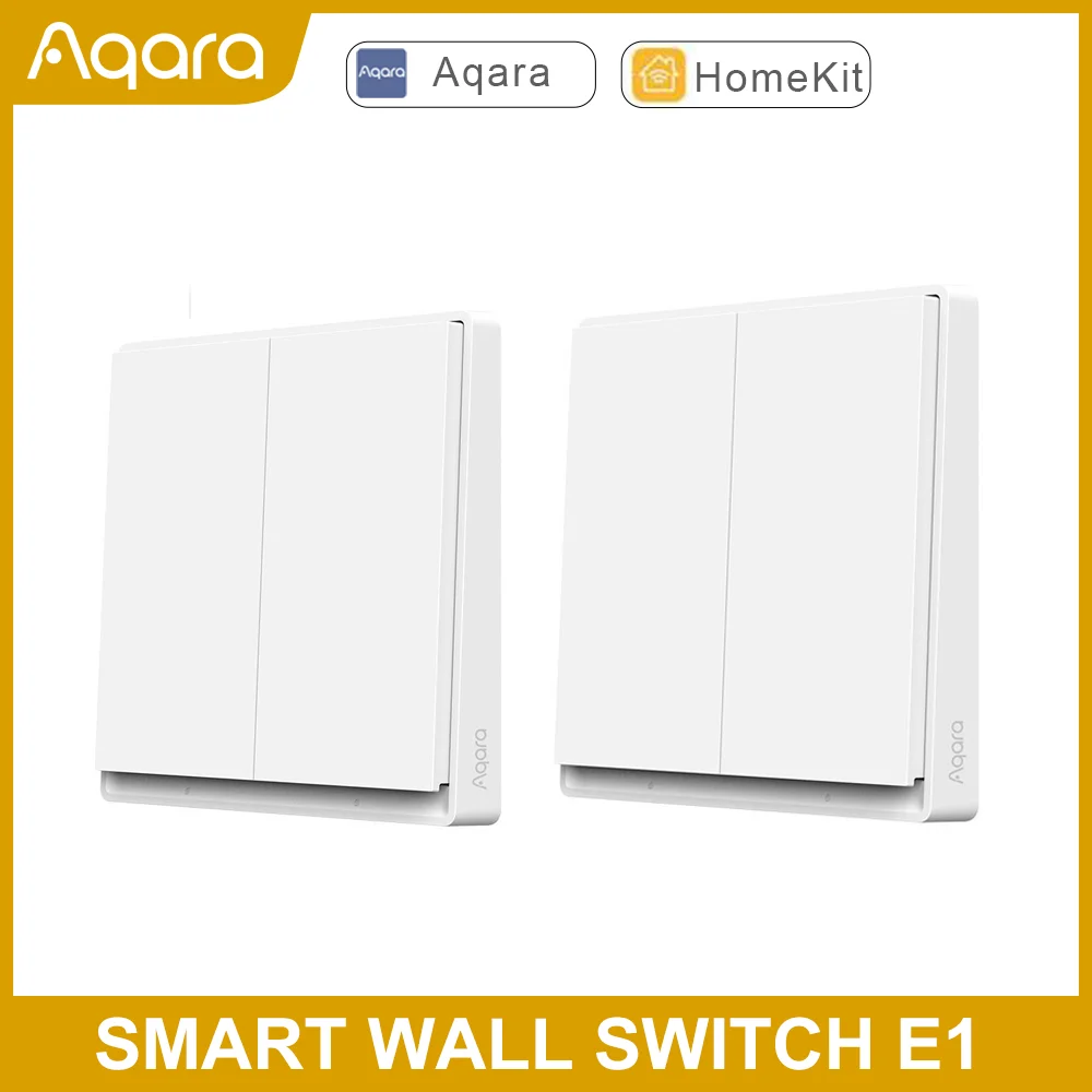 Aqara Smart Wall Switch E1 Xiaomi Zigbee 3.0 Wireless Switch With/No Neutral 1Key 2Key Remote Control Mi Home Homekit APP Switch