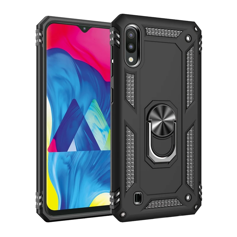 

For Samsung Galaxy M10 M20 M30 Case Magnetic Ring Bracket Armor Phone Case For Galaxy SM-M105G M205F M305F Shockproof Back Cover