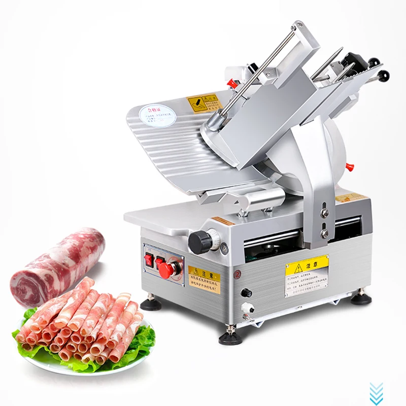 

Mutton roll slicer commercial full-automatic cooked and frozen meat planer fat beef roll electric slicer