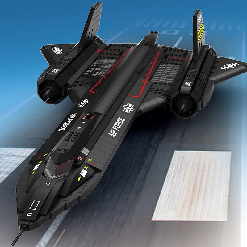 Reobrix 33041 SR-71 Blackbird Fighter Модель Air Военная серия DIY Игрушки Строительные блоки