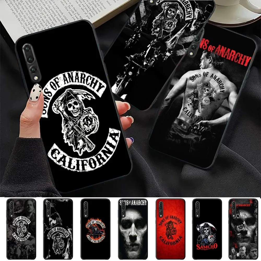 Чехол для телефона S-Sons of A-Anarchy TV Huawei P 8 9 10 20 30 40 50 Pro Lite Psmart Honor lite 70 Mate 20lite