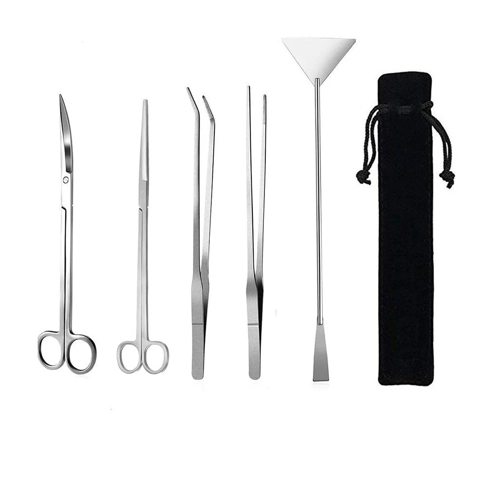 

Tool Aquarium Tank Stainless Plants For Fish Set Steel Tools Aquascape Cleaning Tweezers Aquatic 25cm Scissors Kits