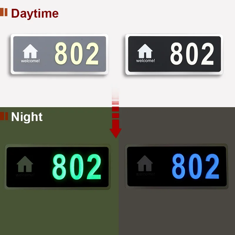 Номера для дома снаружи современные акриловые наклейки с цифрами простота