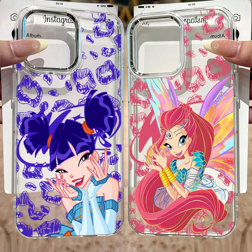 Фото ГОРЯЧАЯ НОВИНКА: Чехол для телефона W-Winx Club для Samsung Galaxy S26 S25 S24 S23 S22 S21 S20 Note20 FE Ultra Edge Plus 4G 5G, прозрачный №1