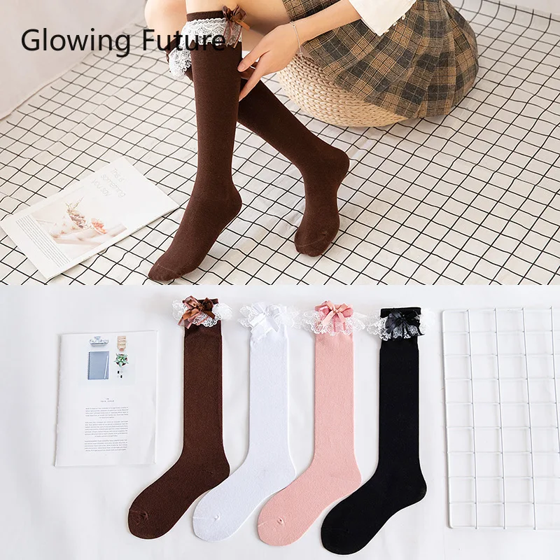 

Jk Lolita Cute Women Socks Cotton Casual Lace Ruffle Sukka Kawaii Korean Style Women Sweet Japanese Fashion Female Crew Sokken
