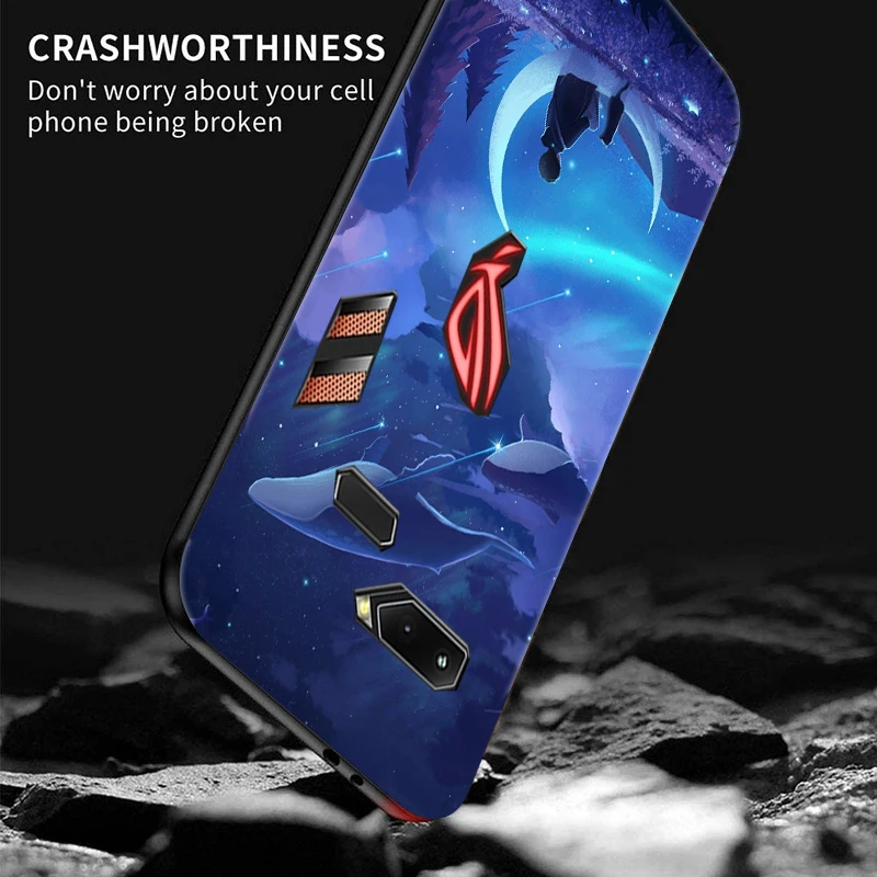 Уникальный Роскошный чехол для ASUS ROG Phone ZS600KL Мягкая силиконовая задняя крышка из