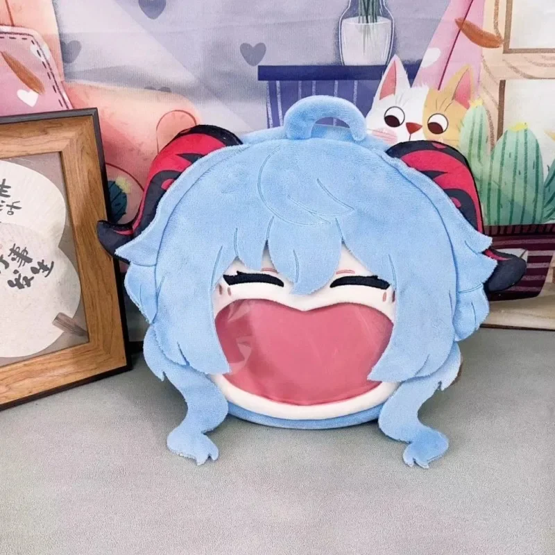 Genshin Impact Ganyu Itabag аниме периферийные устройства милый мультяшный рюкзак большой