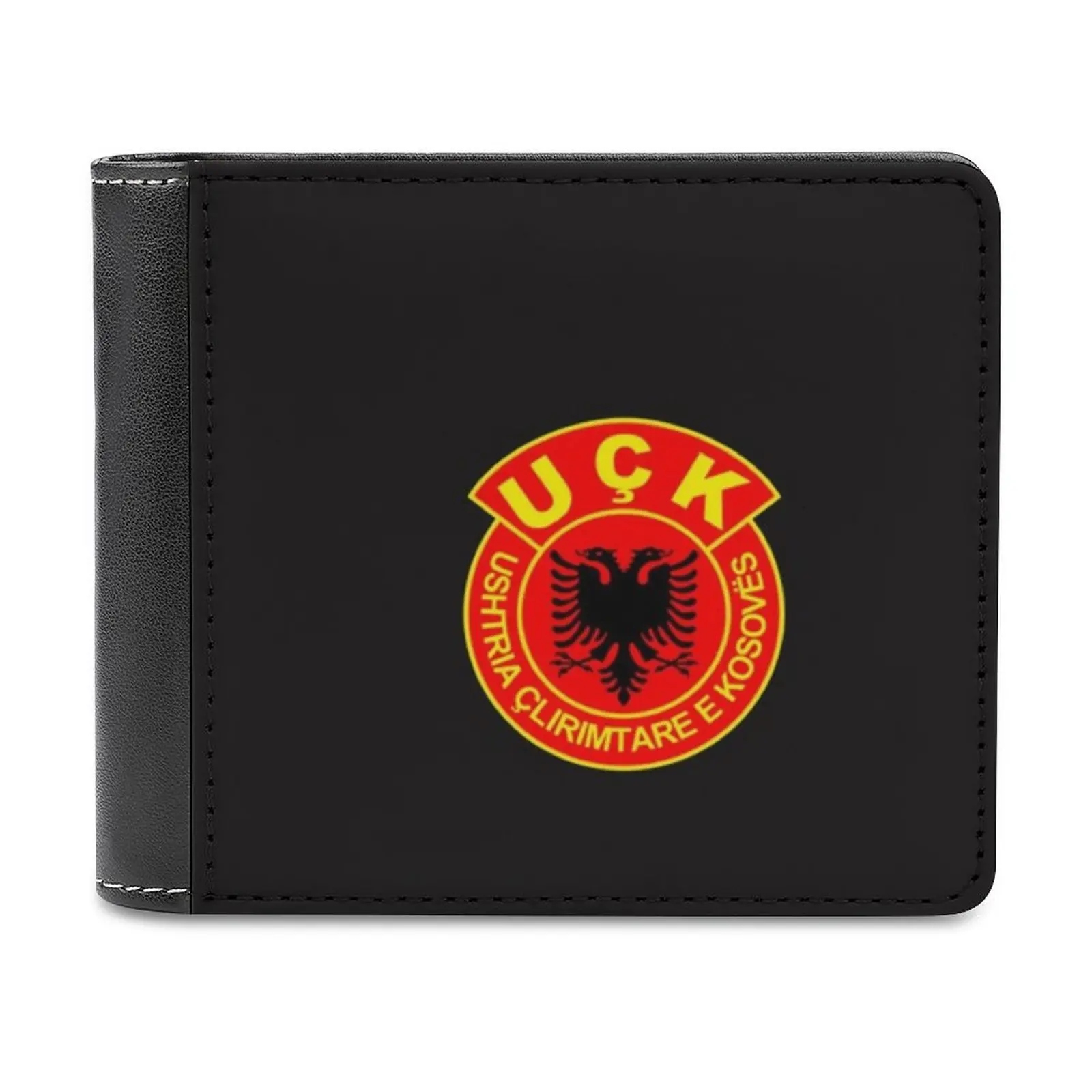 

Uck Kosovo New Fashion Pu Leather Men's Wallet Women Purses Personalized Wallets Uck Kosovo Albania Ushtrija Adam Jashari
