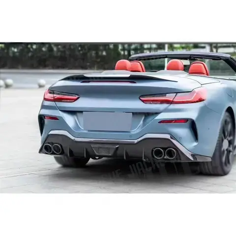 Задний диффузор VACOMUL из углеродного волокна для BMW 8 серии G14 G15 2 двери 2019 2022 Спортивный диффузор переменного тока Автомобильный задний диффузор Lip Car Bodykit