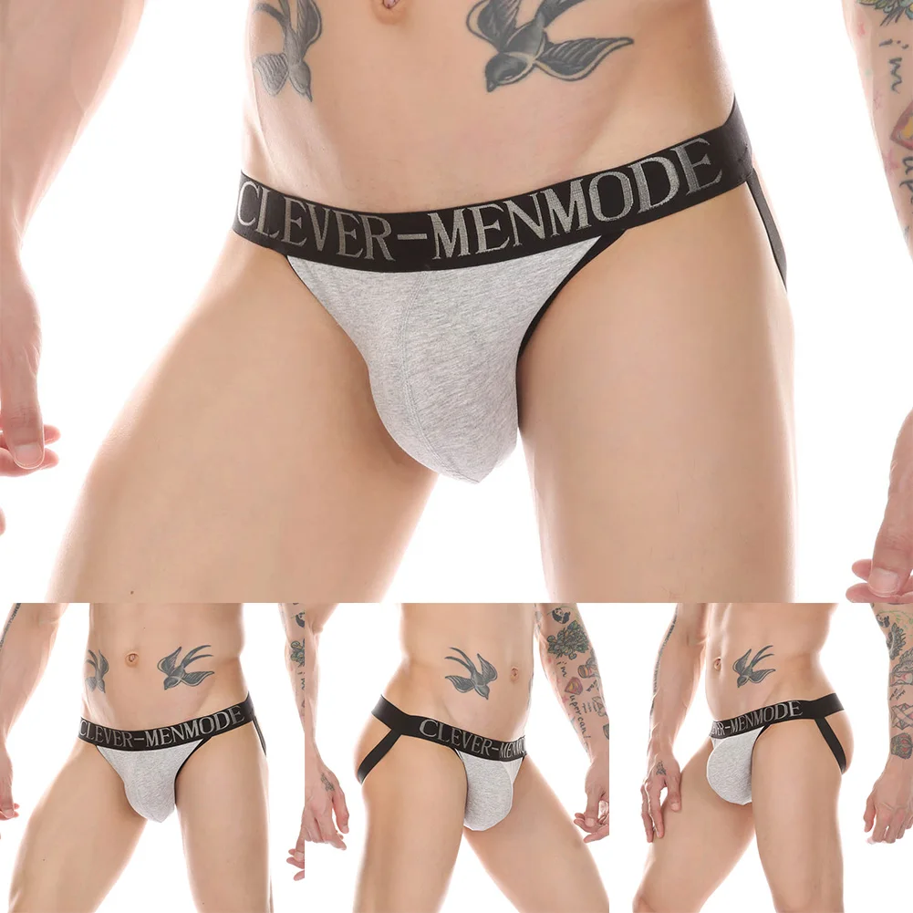 

Sexy Mens Jackstrap Convex Pouch Panties Breathable Sexy Double Bikini Thong Youth Fashion Briefs Erotic Lingerie Slip Homme