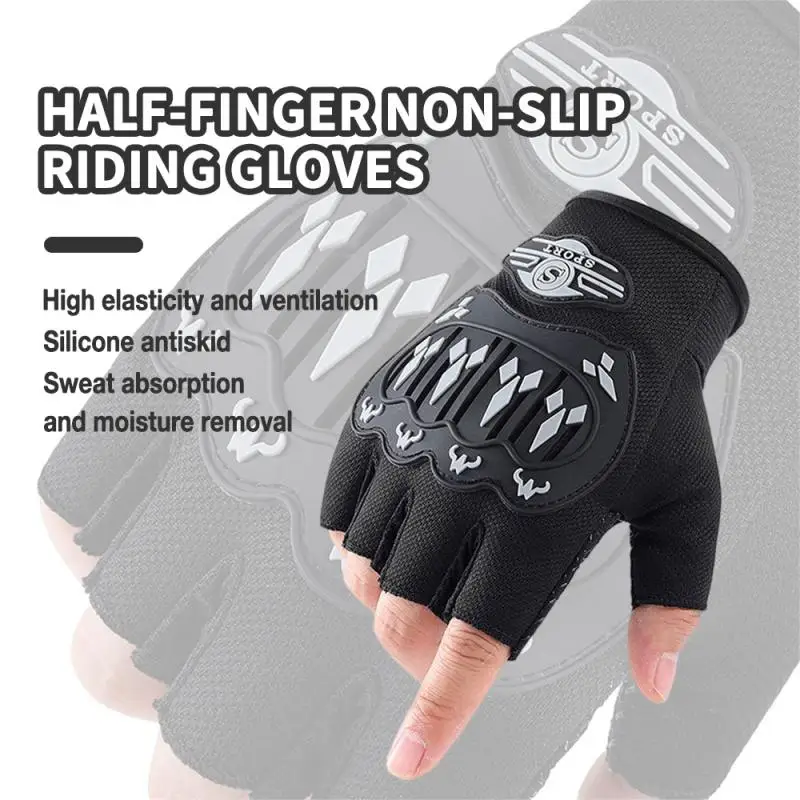 

2022 Men's Cycling Gloves Fitness Gym Gloves Weightlifting Yoga Training Thin Breathable Non-slip Half Finger Climbing Guantes