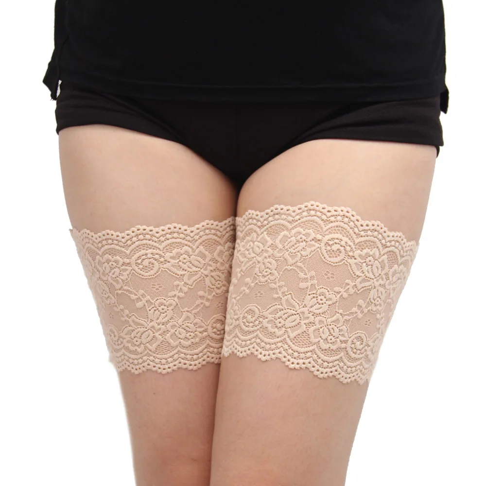 

Summer inner-thigh Anti chafing thigh bands Sexy Lace None Slip Silicone Anti friction strips S to 4XL Dropshipping