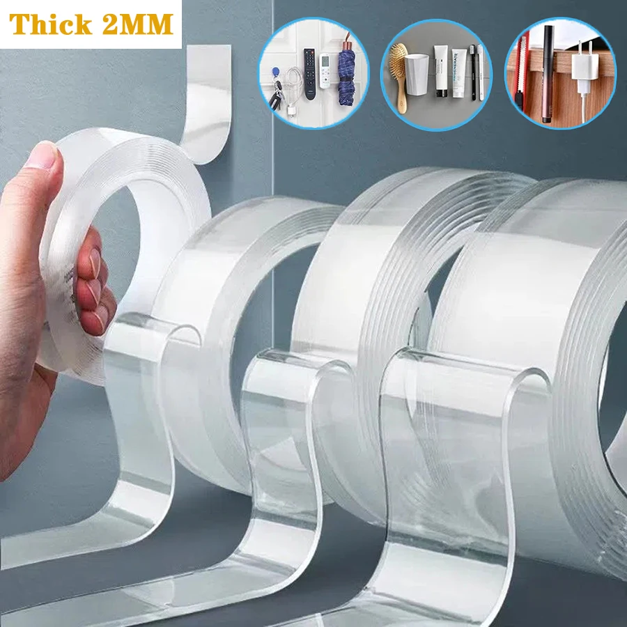 

Нано двухсторонняя лента 2 мм прозрачная