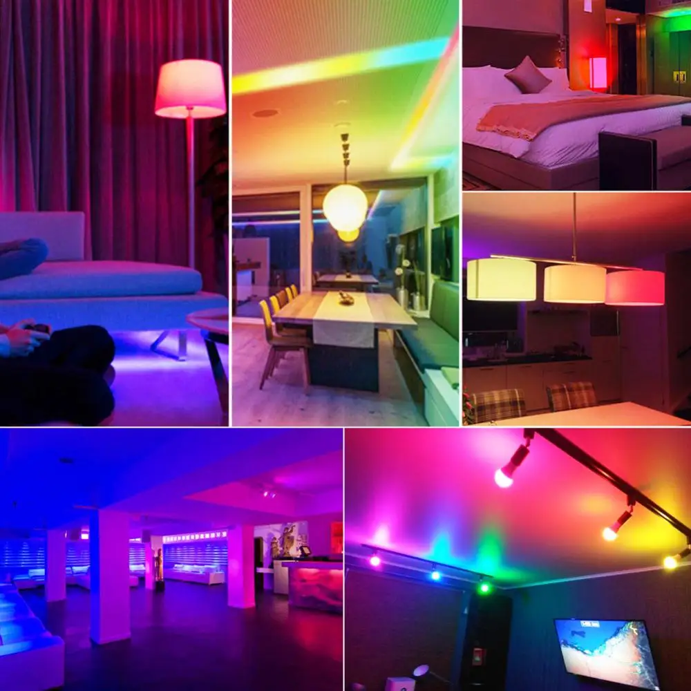 

Remote Control E12 E14 E26 E27 B22 Smart Light Bulbs 3-5w Rgbw Light Bulbs 6000k Indoor Candle Light Smart Home Dimmable Colors