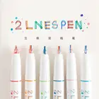 6 шт.партия Morandi двухстрочный пигментный лайнер с чернилами, художественные маркеры, набор гелевых ручек, канцелярские принадлежности для рисования