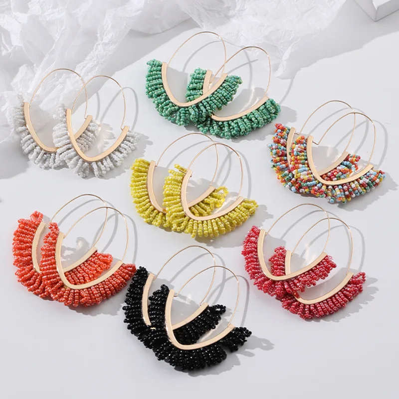 Новые женские серьги-подвески евро Exaggrated V-образной формы с кисточками модные Молодежные плетеные Ювелирные серьги ручной работы для девушек Новые женские серьги-подвески евро Exaggrated V-образной формы с кисточками модные Молодежные плетеные Ювелирные серьги ручной работы для девушек