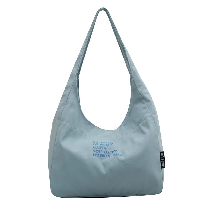 

2750 College Student Class Commuter Women's 2022 New Autumn Winter Large Capacity Canvas Shoulder Bag Armpit Tote