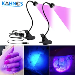Imported LED Ultraviolet Black Light Led UV  Lamp Nail UV Led Desk Lamp Mini Uv Gel Curing Light Nail Dryer f