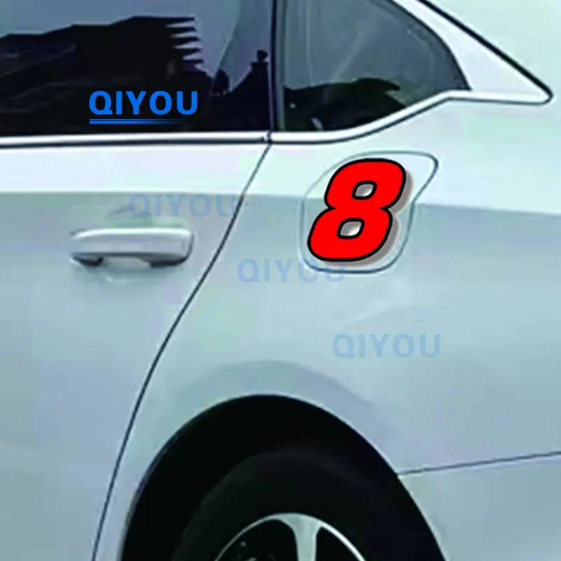 

Интересная черно-красная цифровая наклейка для автомобиля со светоотражающей наклейкой из ПВХ, подходит для мотоциклов, окон, автомобилей, топливных баков