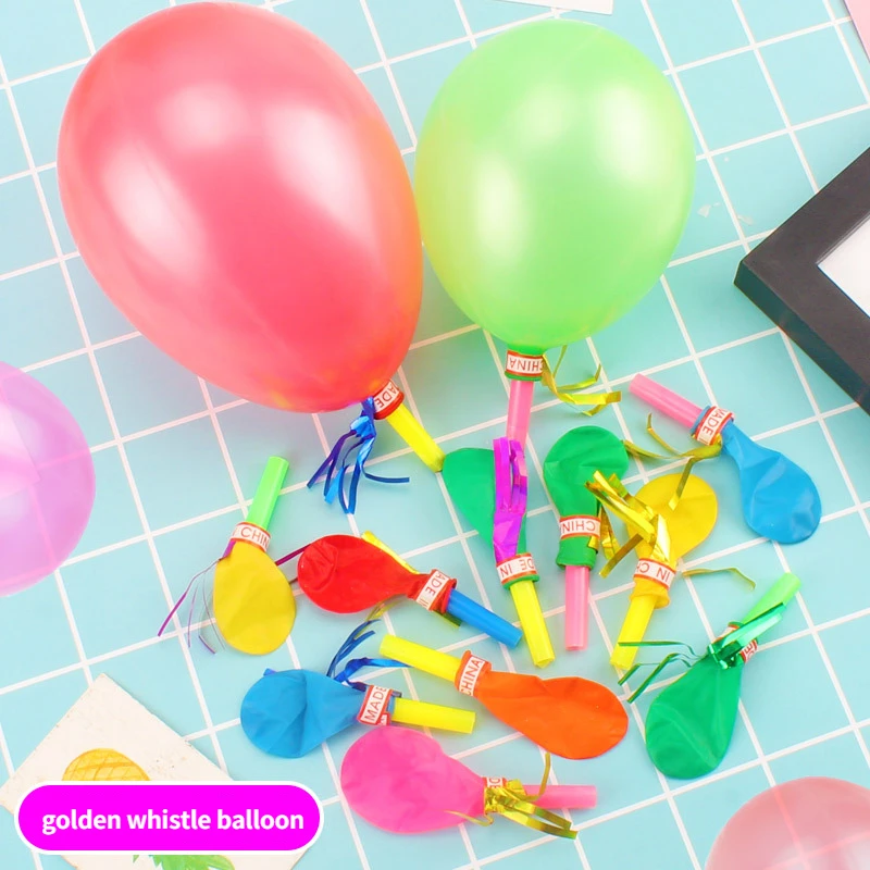 

5/10pcs Colorful Balloon Whistle Blowing Dragon Kids Birthday Party Favors Present Giveaway Souvenir Gifts Children Toys Filler