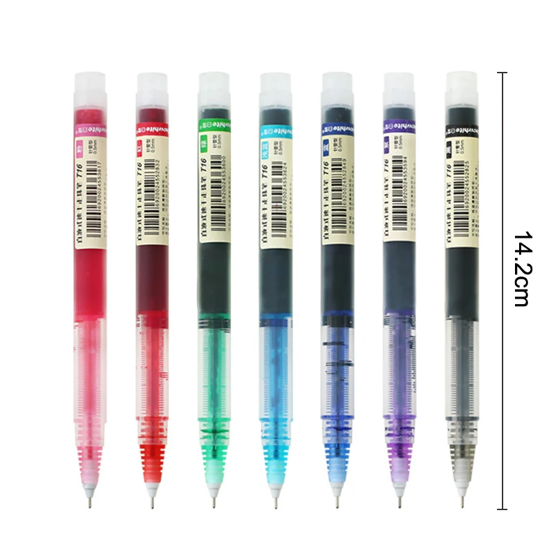 Цветные гелевые ручки 0 5 мм 2 шт. европейского стандарта иглообразные