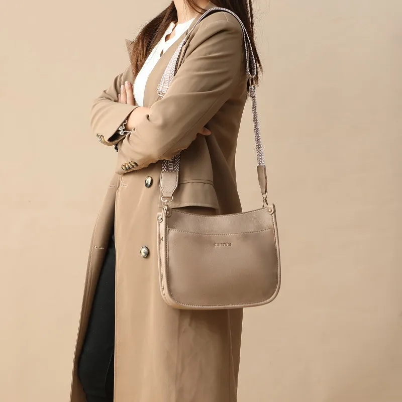 Винтажная сумка на плечо из искусственной кожи