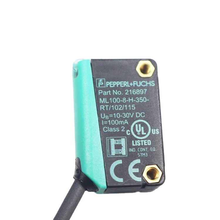 

Pepperl+Fuchs ML100-8-H background suppression sensor 10-30VDC the detection distance is 5-100mm new and original
