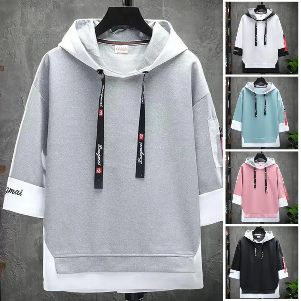 

Men Hoodie Straps Young Style Letter Print Casual Plus Size Women Sweatshirt Men Tops for School