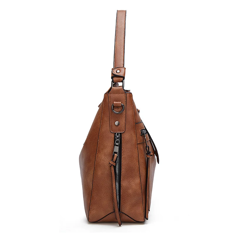 Aliwood Large Capacity Leather Women's Stray Tote Bag Quality Retro Shoulder Bags Designer Females Crossbody Bags Handbag Bolsas