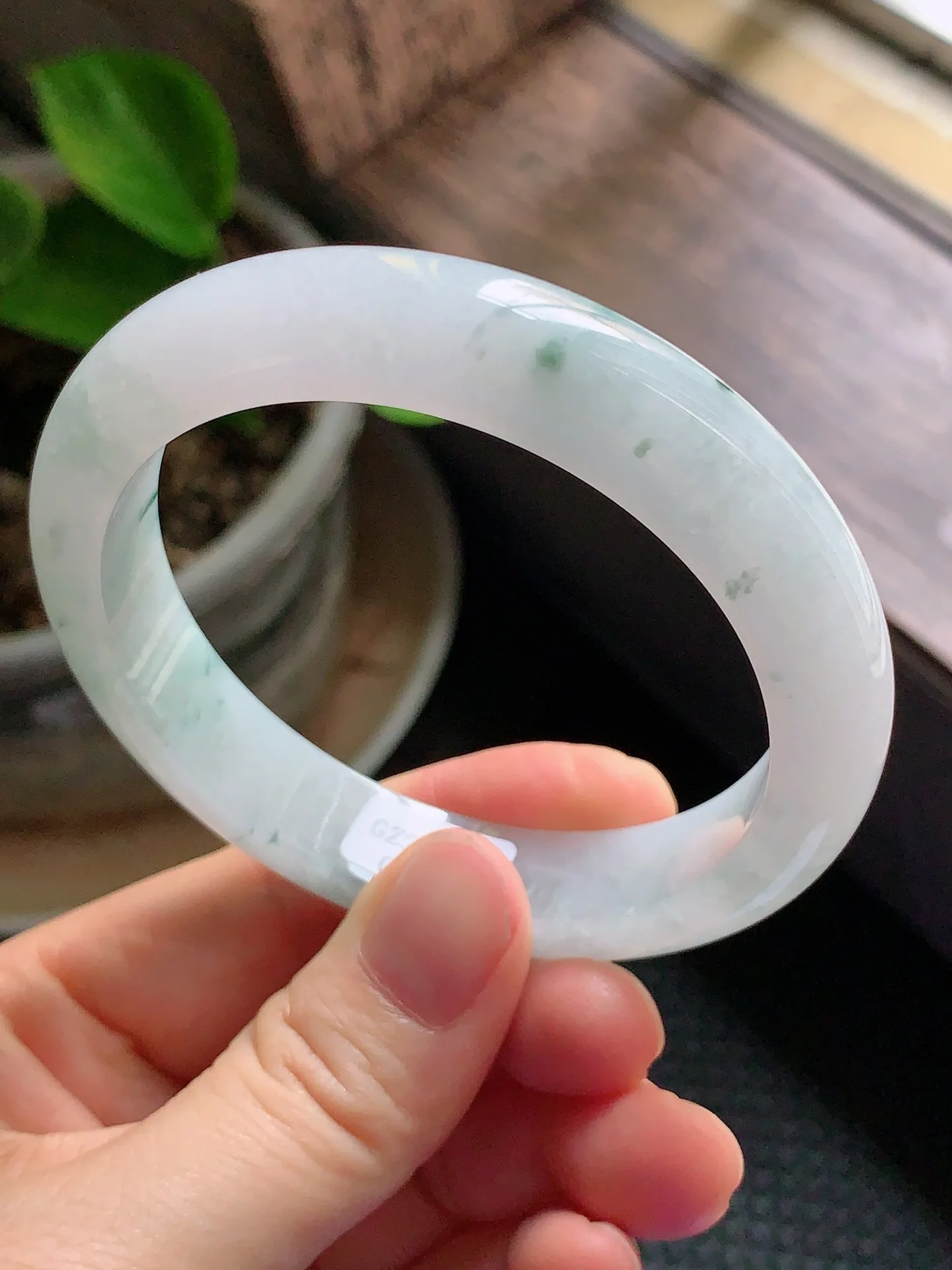 

Браслет из натурального нефрита, 54-62 мм