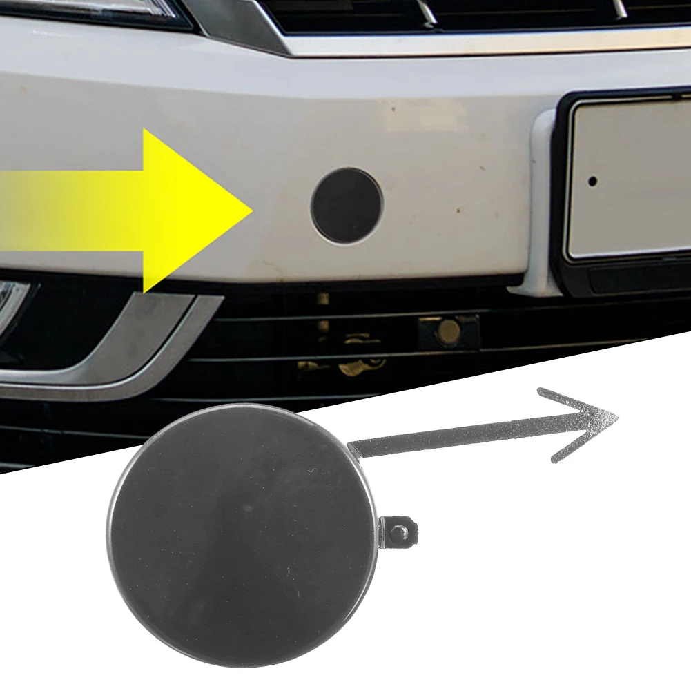 

Part Hook Cover 3C8807241A 49mm ABS Plastic Accessories Bumper Front Gloss Black Practical Tow Hook Cover Durable