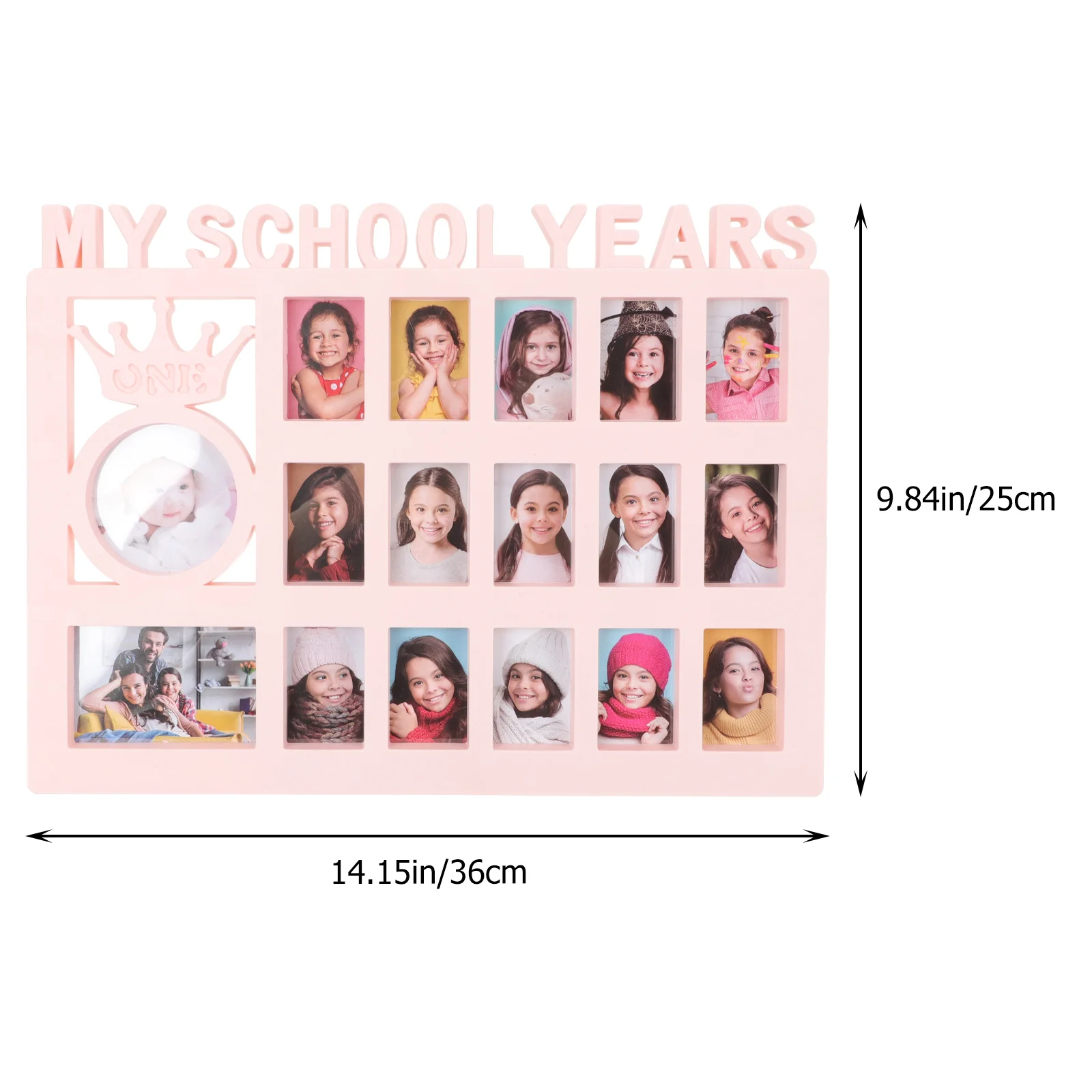 

Frame Picture School Photo Collage K Years Year Grandma Days Baby First Display Graduation Wall Mat Day Horizontal Keepsake