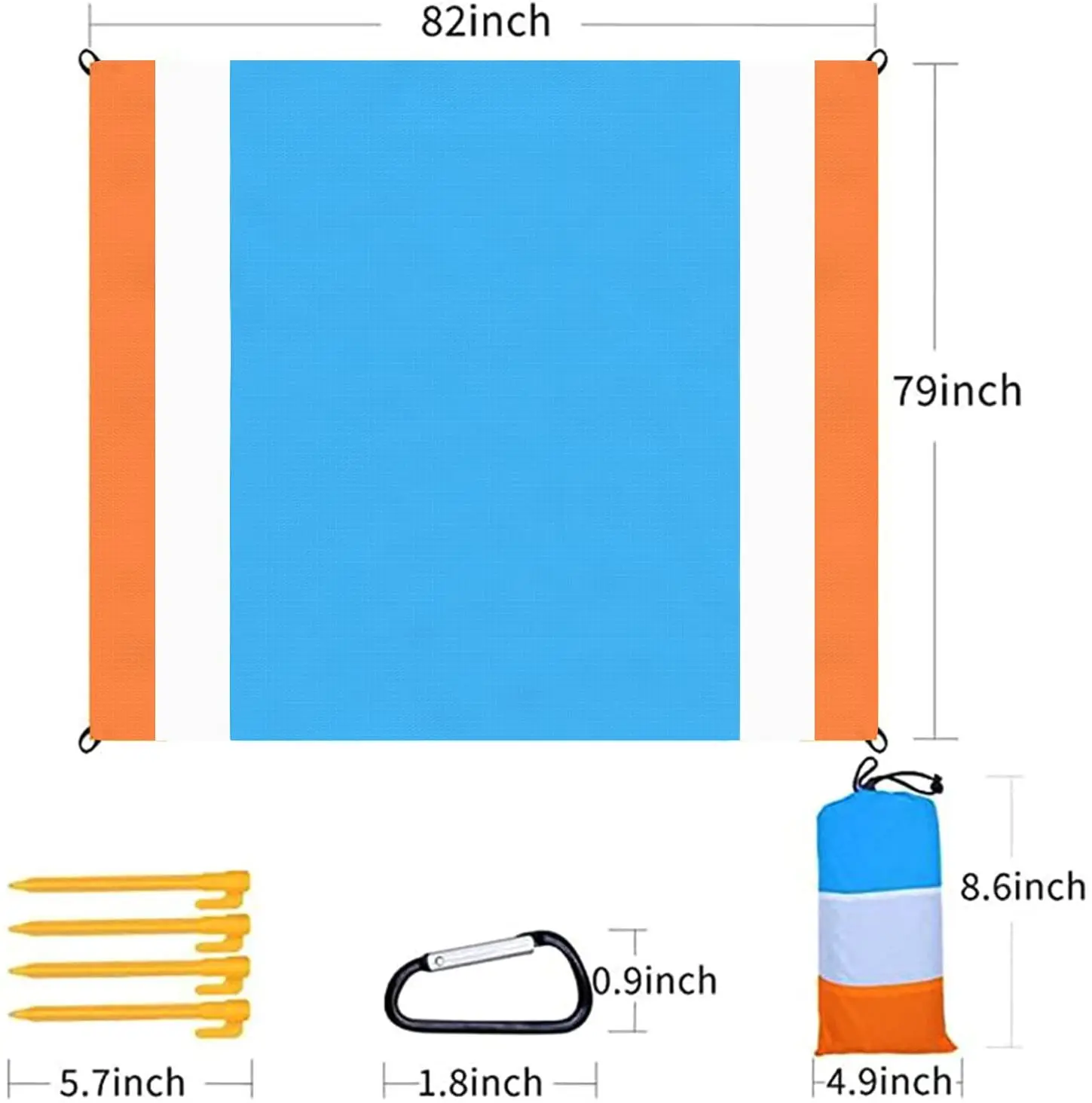 

200x210 см водонепроницаемое карманное пляжное одеяло, складной коврик для кемпинга, матрас, портативный легкий коврик, мат для пикника на откр...