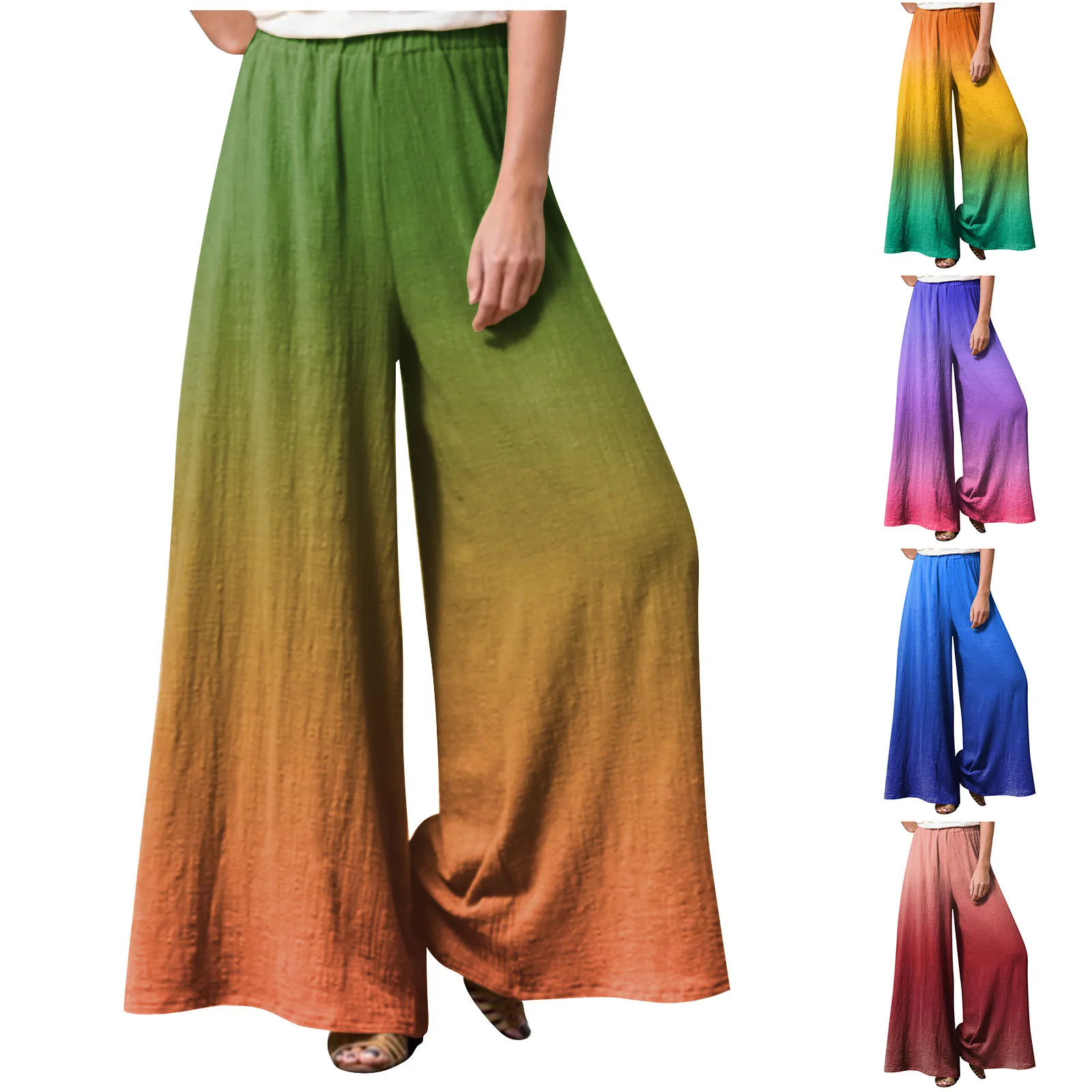 

Новинка 2023, Брюки Для Женщин, Модные дышащие повседневные свободные брюки с принтом, элегантные мешковатые брюки