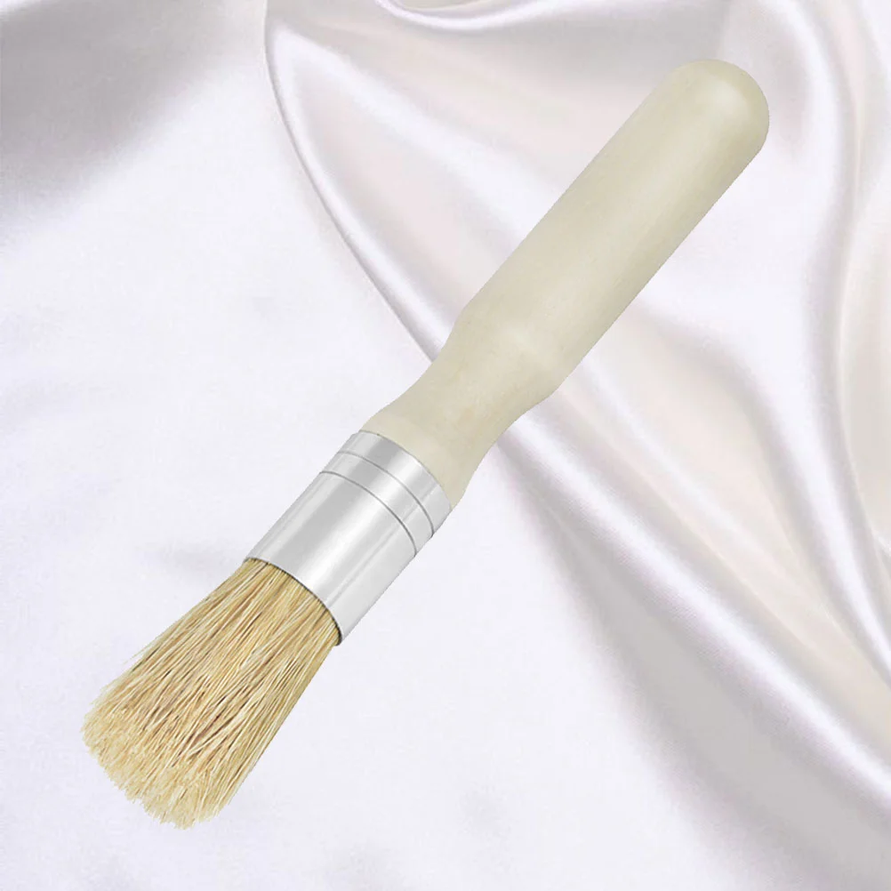 

Brush Stencil Brushes Painting Oil Template Wooden Acrylic Round Natural Handle Mane Tool Wood Furniture Wall Chalked Wax Large