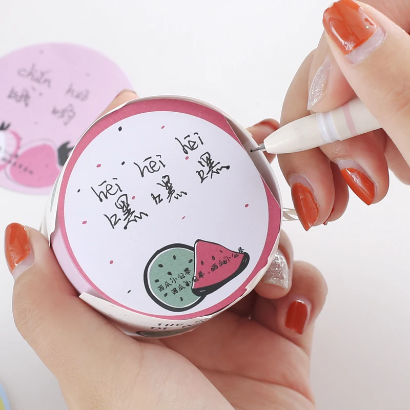 

Креативные Мультяшные стикеры N times, милые наклейки для записей с изображением фруктов и сообщений, Декоративные Канцелярские Принадлежнос...