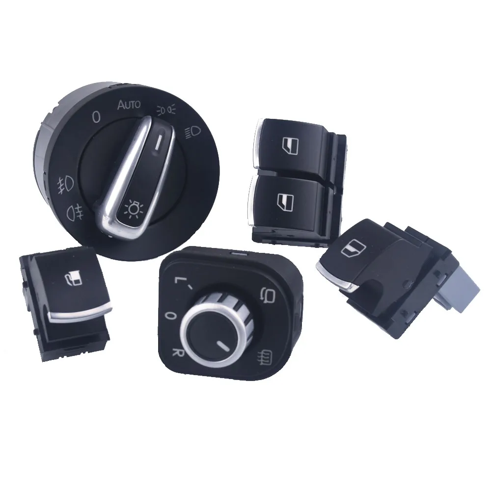 

Для VW Eos Golf MK5 MK6 GTI Scirocco Polo Rabbit 2-дверные оконные фары, переключатель зеркала заднего вида