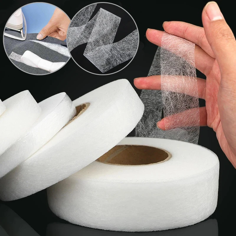 

70 Yard Double Sided Interlining Sewing Accessories Adhesive Tape Cloth DIY Non-woven Fabric Apparel Fusible Interlining Lining