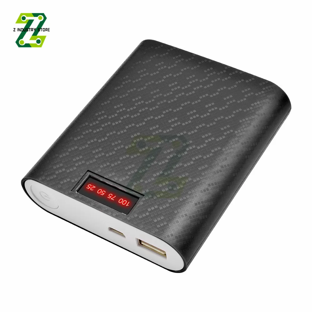 

4X 18650 USB Power Bank Battery Charger Case DIY Shell Box With Display Screen for Smart Phone
