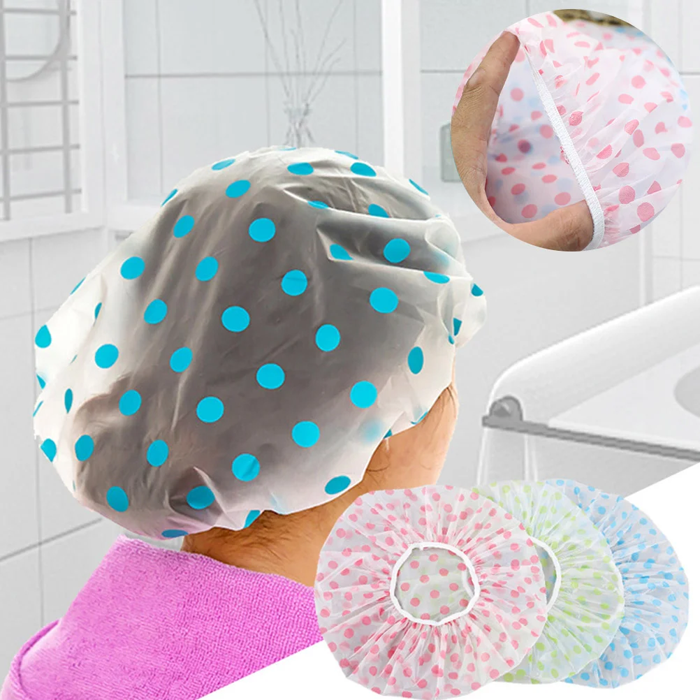 

10Pcs Multifunction Bath Caps Smooth Supple Shower Bonnet Home Sleeping Hat